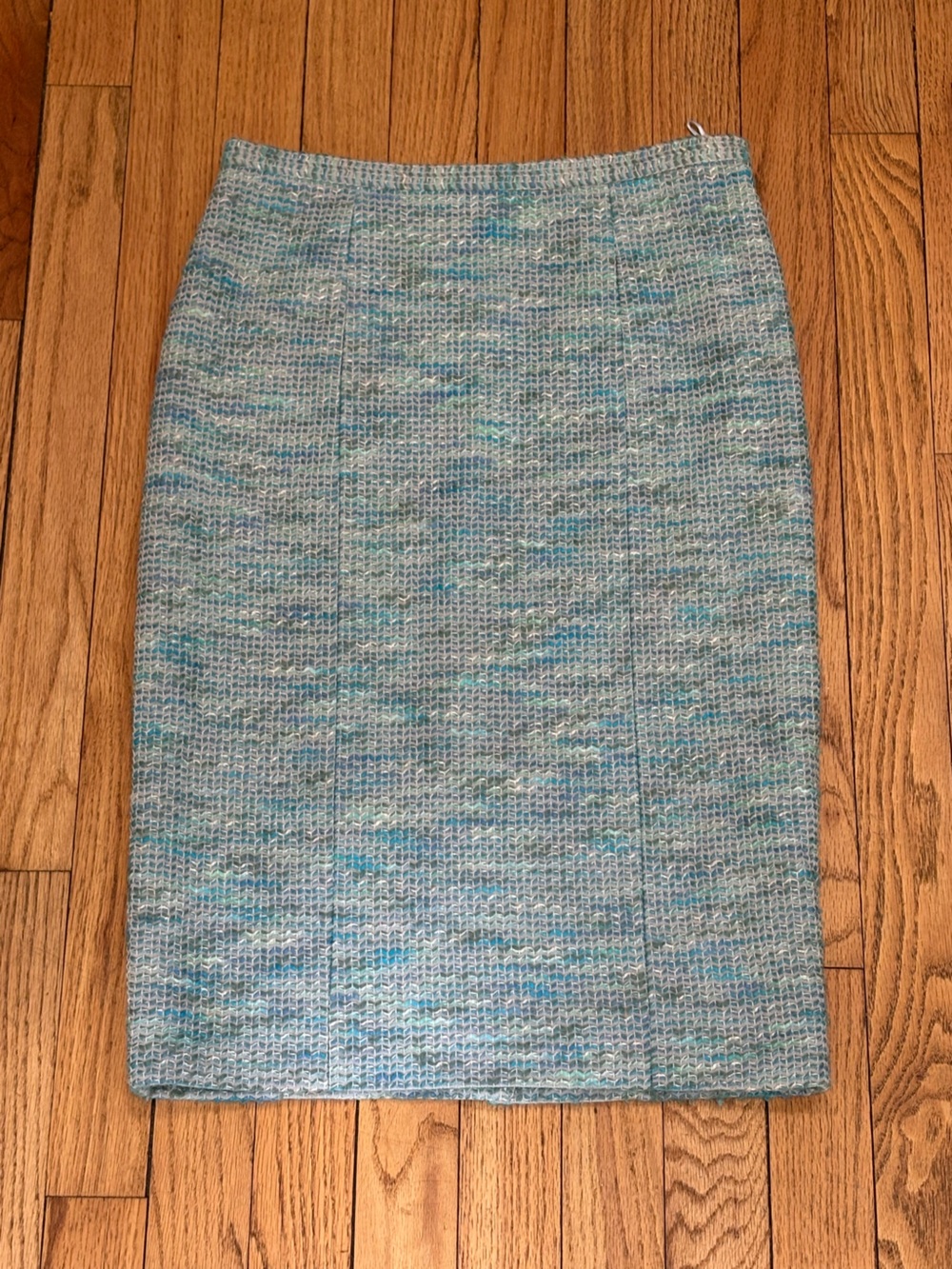 Moschino Cheap and Chic aqua blue knit pencil skirt 4